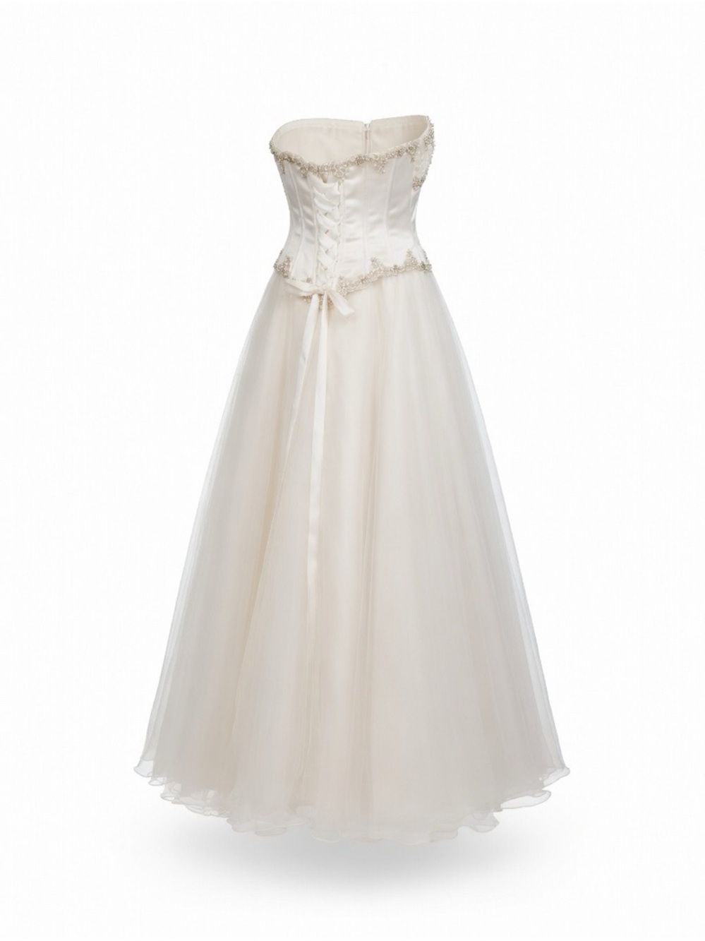 NEW Formal Dress Size 10 Ivory Color - Picture 2 of 15